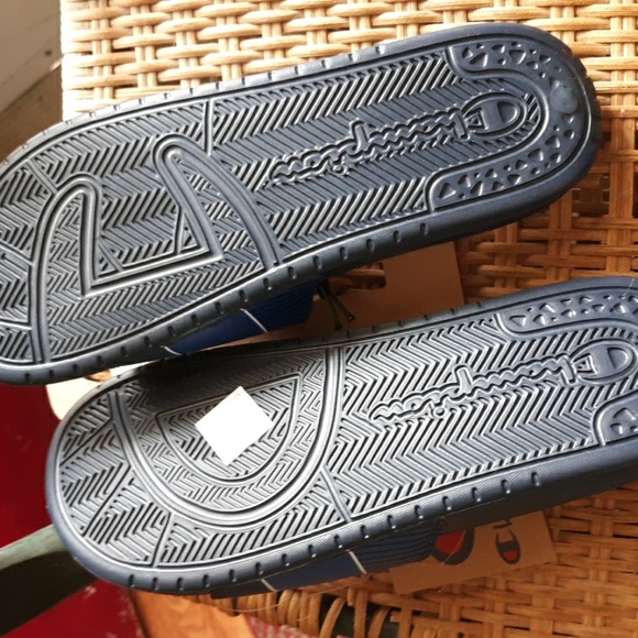 champion black sandals